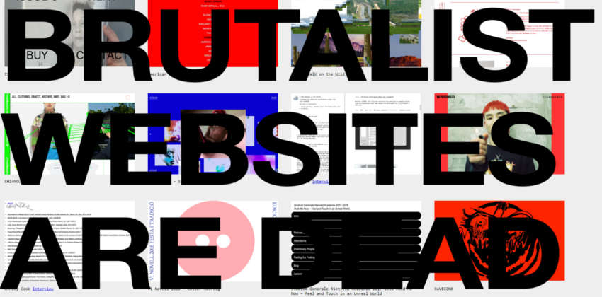 Webdesign-Trends: Eine Sammlung von Websites im Brutalism Design